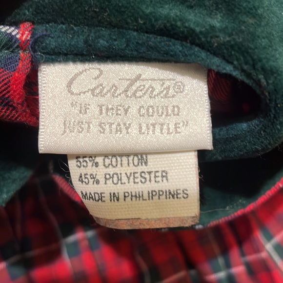 Girls Plaid Holiday Christmas Romper 18 Months - Picture 14 of 16